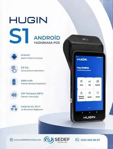 HUGİN S1 ANDROID YAZARKASA POS